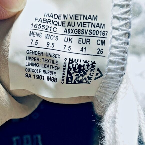 Converse Chuck 70 High x KITH 'Black Monogram' 2019 Men's Size 7.5 Womens 9.5 - Picture 13 of 15